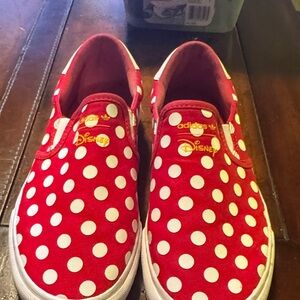 Adidas Red Polka Dot Sneakers